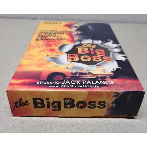 The Big Boss BIG BOX VHS - Jack Palance - 1987 Action Drama Mob Movie - Picture 5 of 7